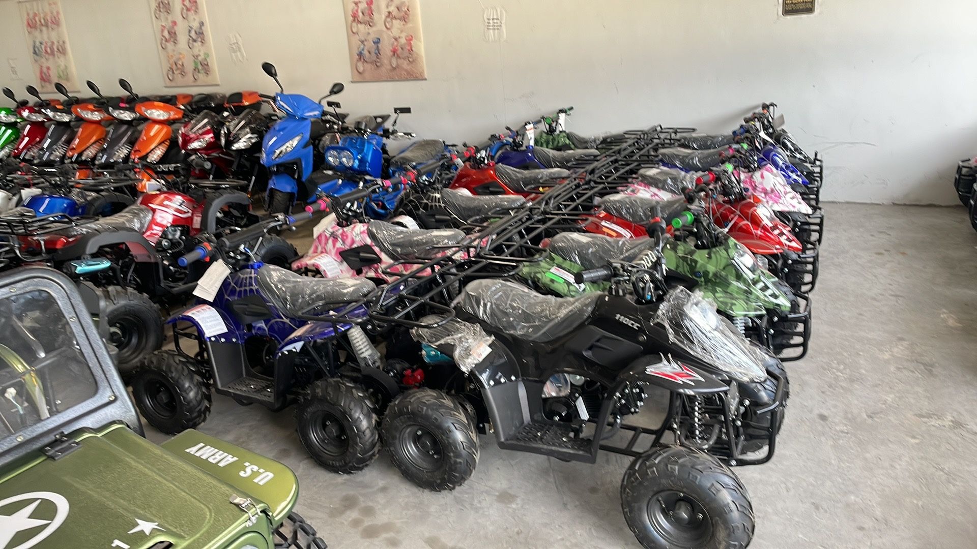 Brand new 110cc four wheels sell for $895