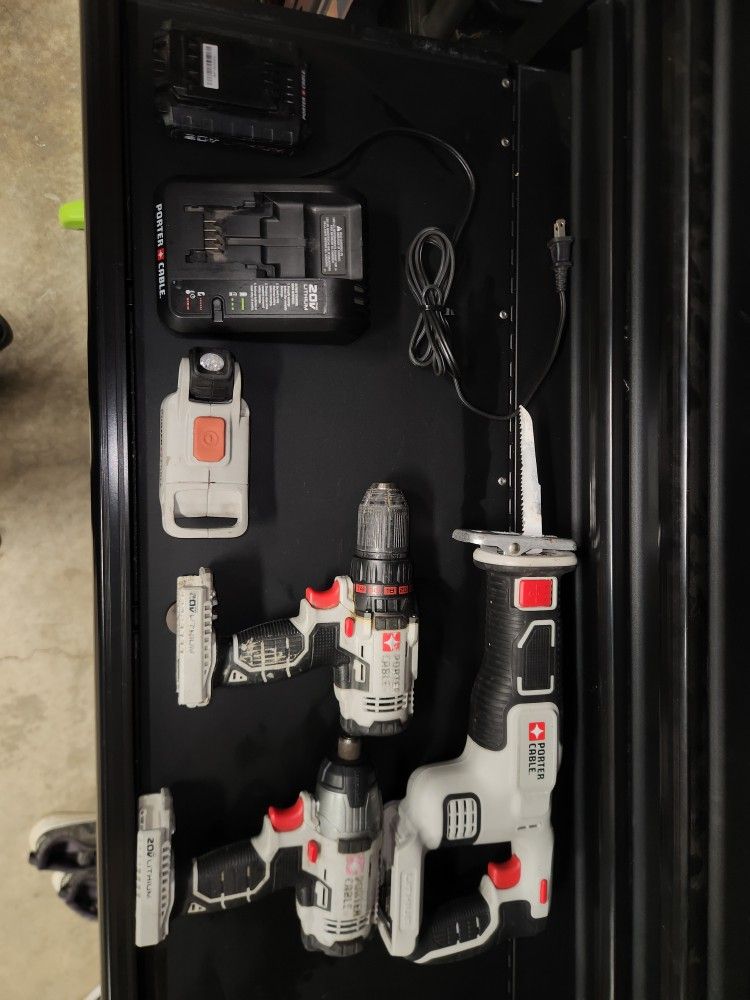 Porter Cable Drill Impact Sawzall Light
