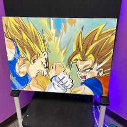 Dragon Ball Z Custom Spray Painted Canvas