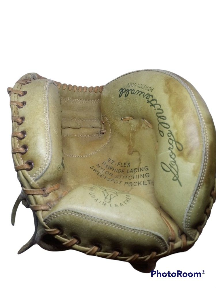 Vintage 70s American National Spalding Catchers Mitt Baseball Glove  42-7325  George Mitterwald