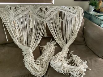 Boho Macrame Curtain