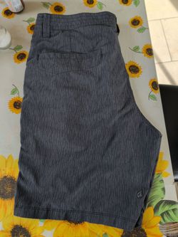 Volcom Men's Gray Pinstripe Shorts