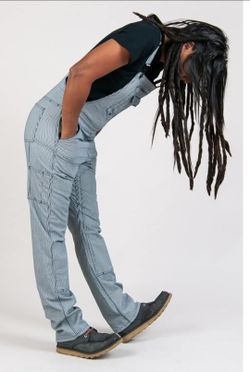 Dovetail Striped Denim Overalls