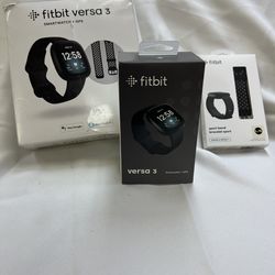 Fitbit Versa 3 Smartwatch + Extra Sport Band (GPS)