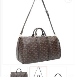 FTP LOGO REPETE DUFFLE BAG BROWN 