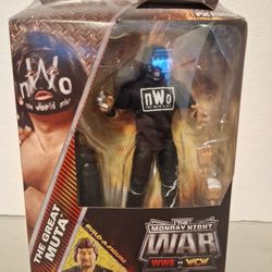 WWR THE MONDAY NIGHT WAR THE GREAT MUTA NWO COLLE.\NCTIBLE ACTION FIGURE