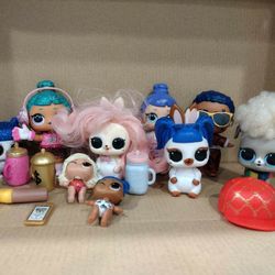 Lot of lol dolls,
