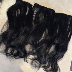 22 Inch Black Clip In Extensions  