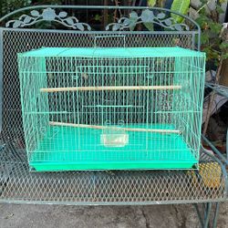 Green Bird Cage