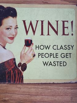 Vintage Style Wine Sign