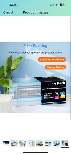 Brand: VEQWC 4.8★★★★★ （33） 206X Toner Cartridge with Chip Compatible for HP 206X 206A W2110X W2111X W2112X W2113X High Yield with Laser Jet Color Pro 