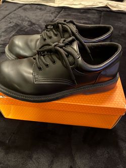 Black Leather Oxford Dress Shoes