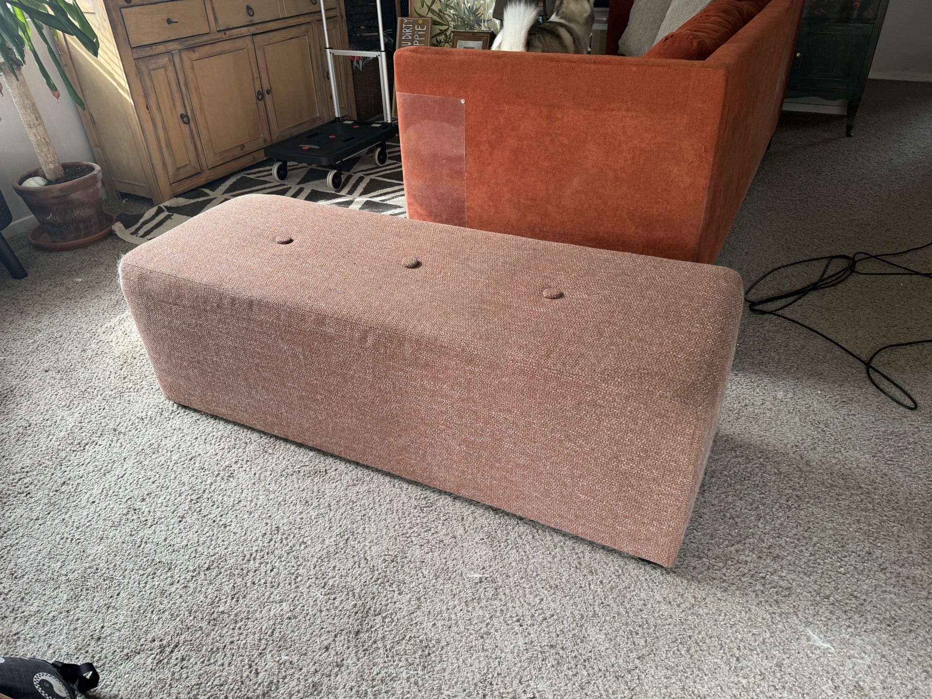 Fabric Ottoman For Sale