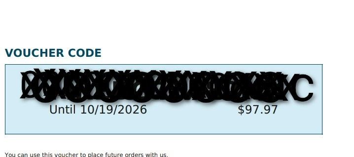 Greyhound Voucher