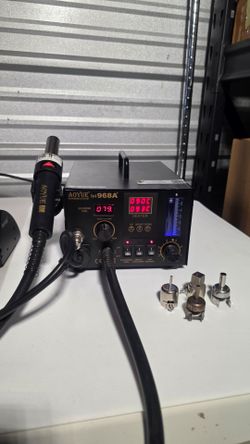 AOYUE 968A+ SMD/SMT Hot Air 3 in1 Repair & Rework Station 220v 200-480°C