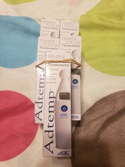 ADC Temple Touch Digital Fever Thermometer, Non Invasive and Quick Read, Suitable for Babies, Newborns, Kids, and Adults, Adtemp 427, White

