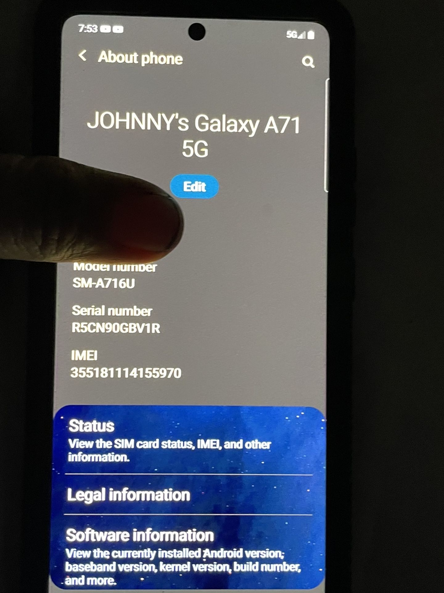 Samsung A71 5g T-Mobile But Unlocked