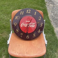 Vintage Coke Cola Clock Original 