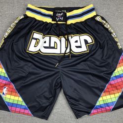 Denver Nuggets Just Don Shorts Size Medium-XL