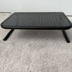 Black Metal Monitor Laptop Spacesaver Stand