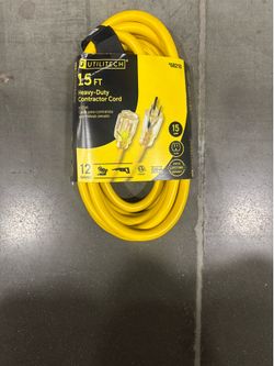 15ft 12 gauge extension cord