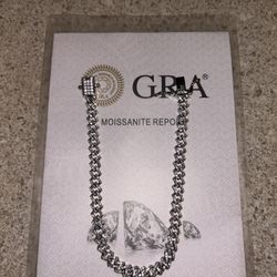 Moissanite Cuban Bracelet 925 Silver