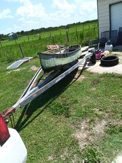 18 foot boat trailer with boat