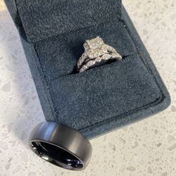 Wedding Rings Wedding band NEW BARELY USED 1150 Obo 