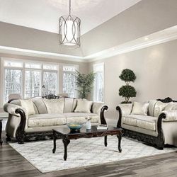 Brand New Ivory Sofa and Loveseat Set - Made In USA 🇺🇸 