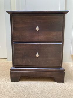 Solid wood nightstand