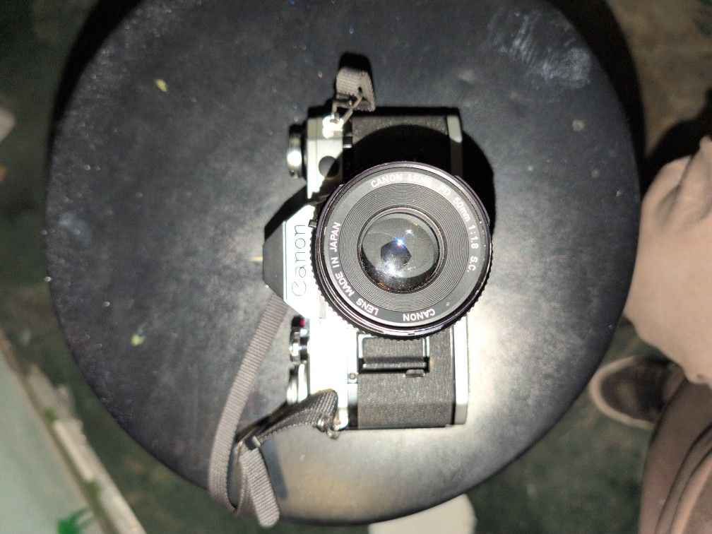 Canon A E-1 Vintage Old School Camera With Roll Film