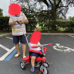 Toddler Tricycle for 1,2,3 Year Olds - 3 in 1 Multi-Stage Trike, Red