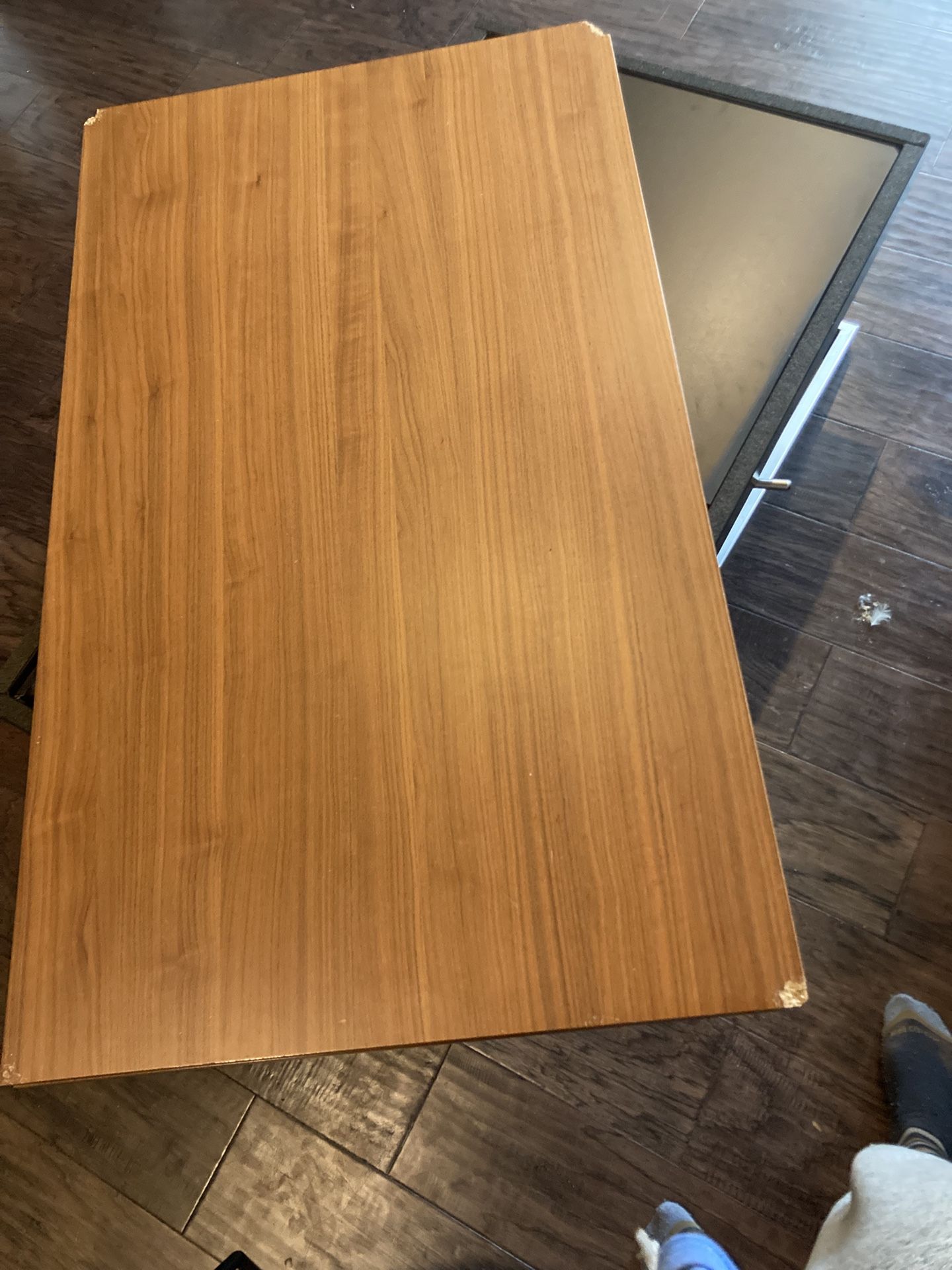 Coffee Table With Wood Vinyl Finish