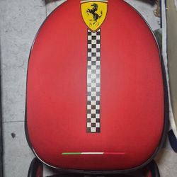 Kids Ferrari Officially Licensed Scooter Suitcase Red Luggage . Read