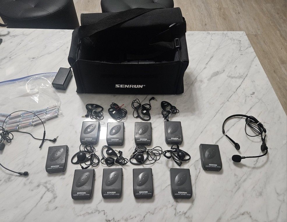 Senrun Wireless Tour Guide System / Interpreting Equipment and Charging Bag