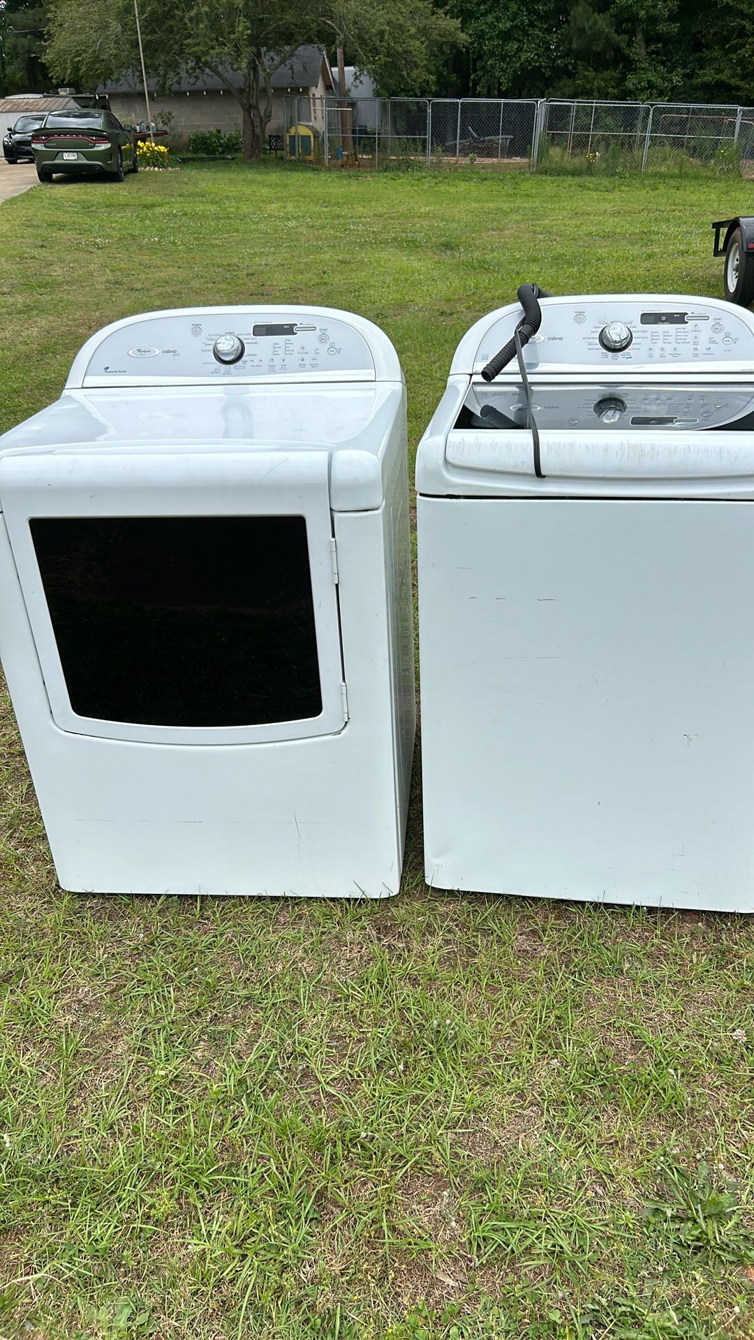 Washer and dryer set