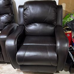 Like new Leather Electric Recliner (Brown)