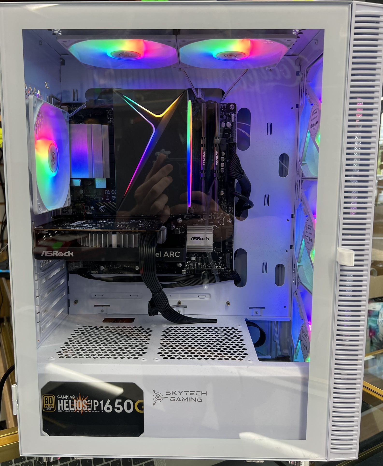 SkyTech Gaming Storm Computer PC White