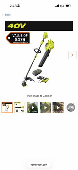 Ryobi weed wacker and blower