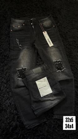 Purple jeans , black , size 34