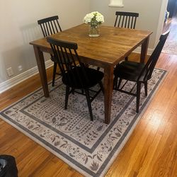 Square Wood Handmaid Kitchen Table