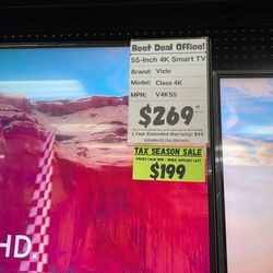 Vizio 4K Smart TV V4K55 SKU5729