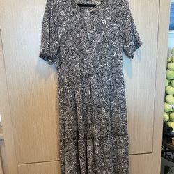 Black White Pattern Dress