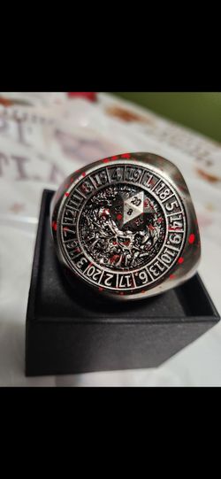 NEW 7 in 1 Rounded Cube 6-sided Rotating DND Metal Dice