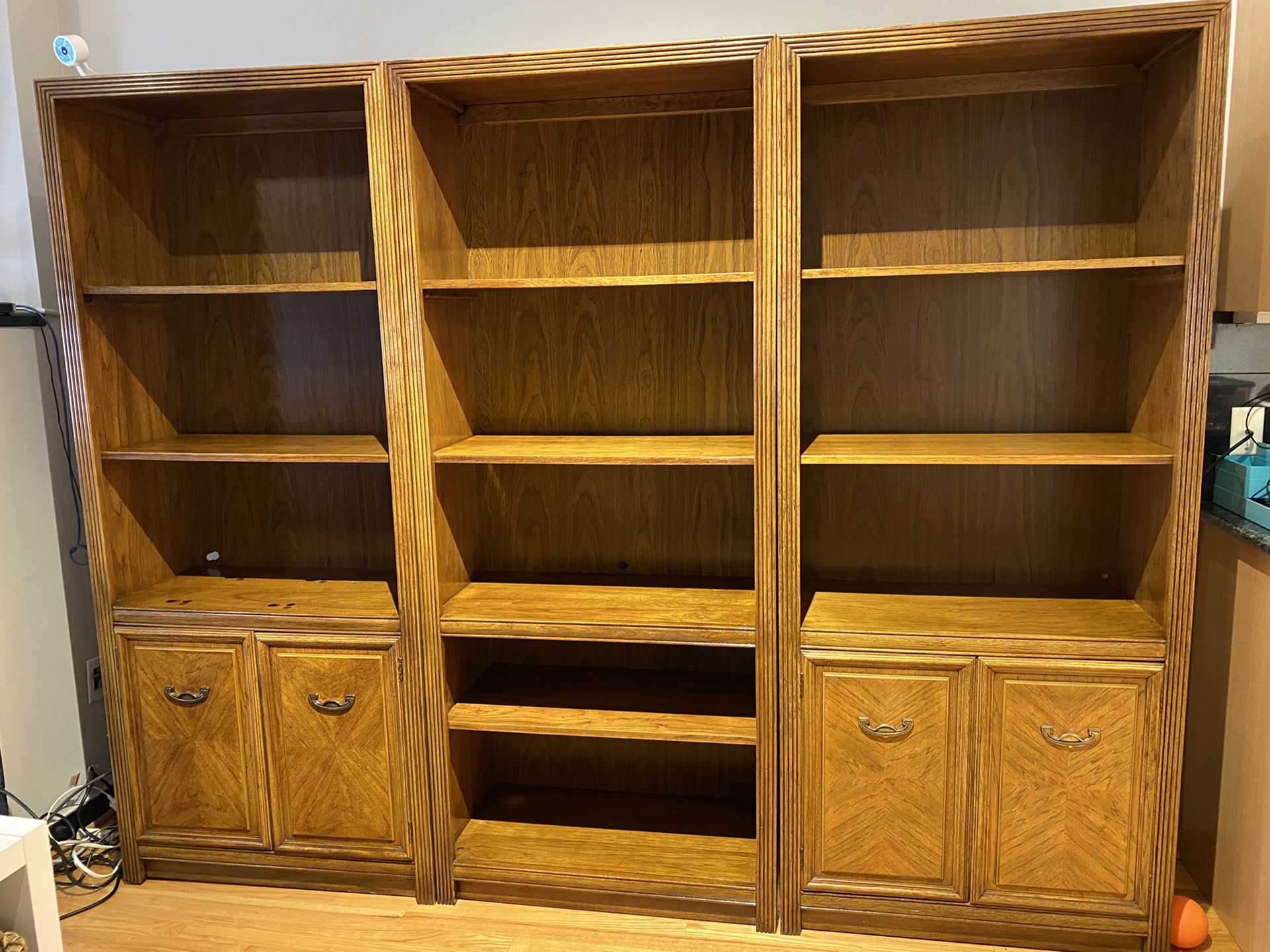 Set of wood bookshelves - $50 for all