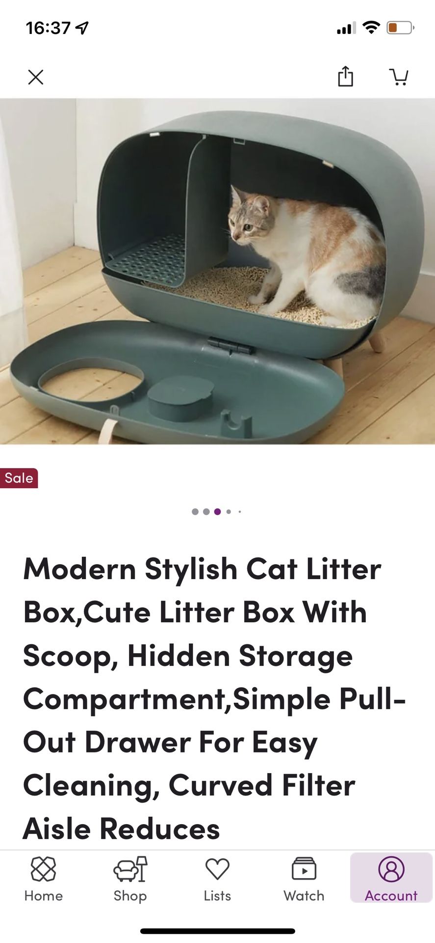 Stylish, Modern Litter Box 