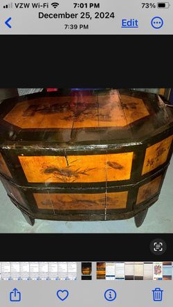 Antique Oriental Rice Carrier