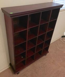 Wood cubby unit