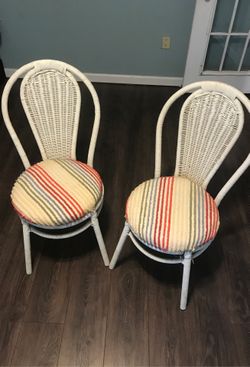 Wicker chairs