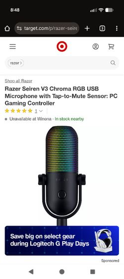 Razer Sieren V3 Chroma With Boom Arm